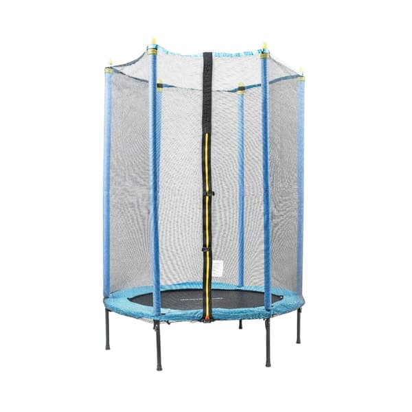Børnetrampolin med sikkerhedsnet, 140 cm diameter