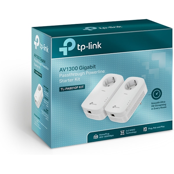TP-LINK TL-PA8010P KIT Powerline adapter, 2 stk