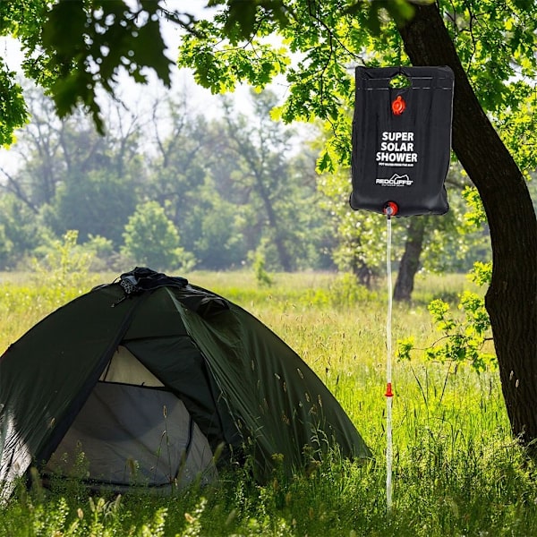Bærbar solbruser: 50°C varme, 15L tank - perfekt til camping