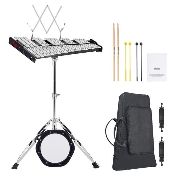 32-Note Glockenspiel Xylophone Kit – Stander, Taske, Mallets
