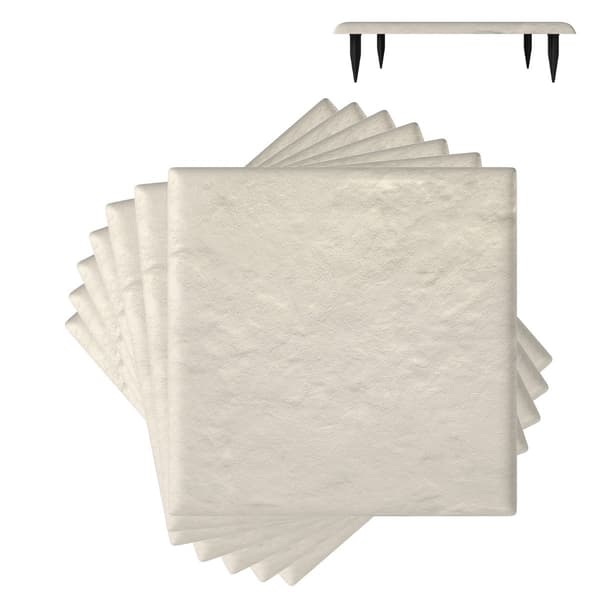 Trädgårdsstenset, 8 delar, 39,5 cm, Beige