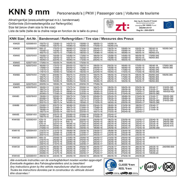 Lumiketjut 9mm KNN120
