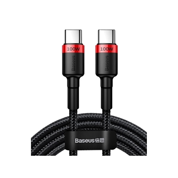 Baseus CATKLF-AL91, 2 m, USB C, USB C, Sort