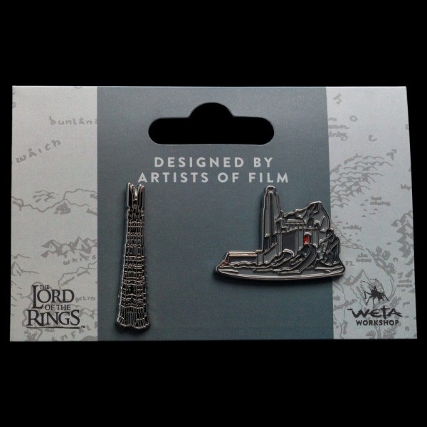 Ringenes Herre Samlernåle 2-Pack Helm's Deep & Orthanc