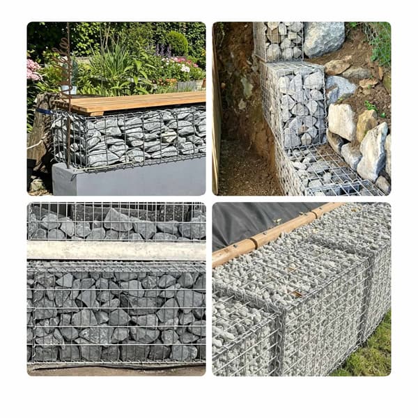 Gabionkorg i galvaniserat stål, 100x30x30 cm