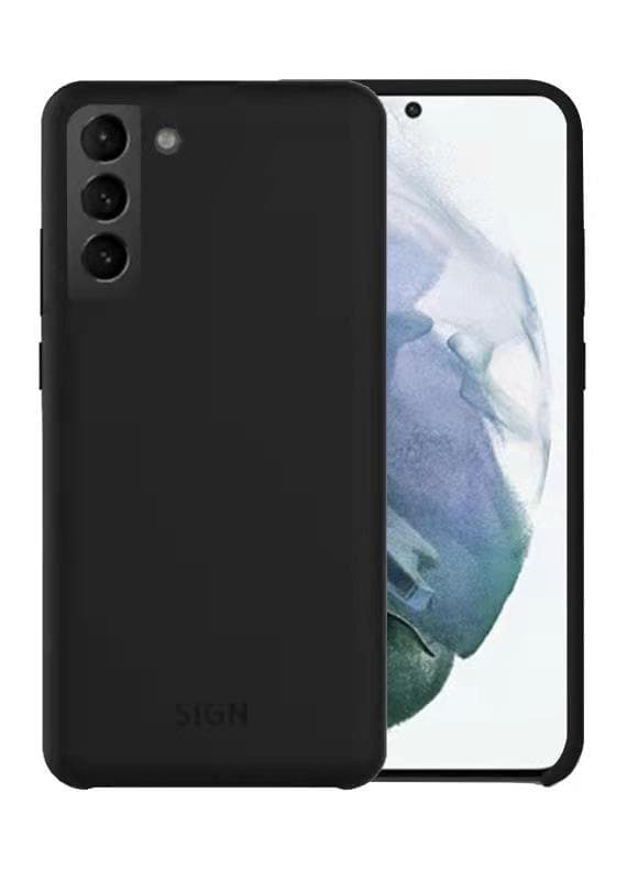 Liquid Silikone Cover til Samsung Galaxy S21 - Sort