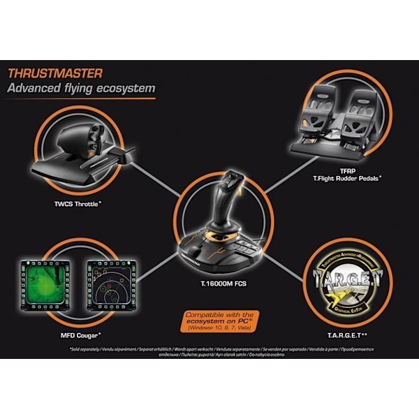 Thrustmaster T.16000M Joystick - spelkontroll, PC