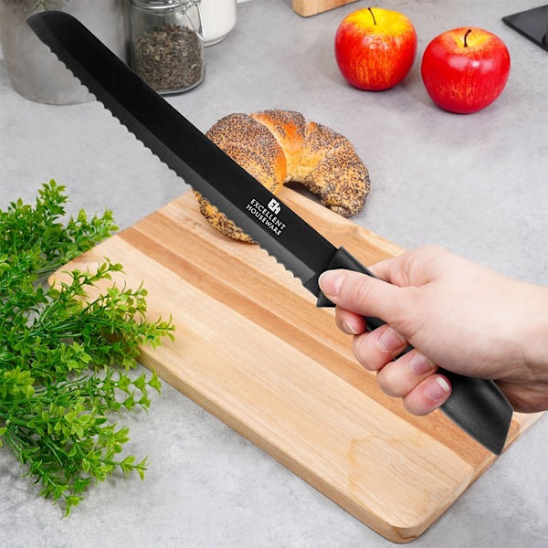Leipäveitsi teräs musta 32 cm