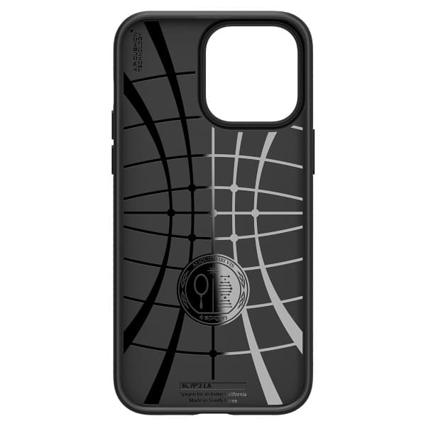 Spigen Liquid Air -suojus iPhone 14 Prolle - Mattamusta