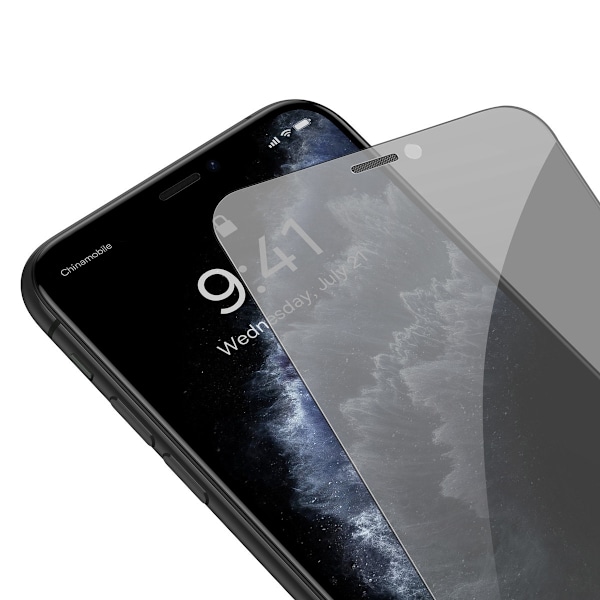 Hærdet glas til iPhone 11 Pro Max / iPhone XS Max + monteringspositioner