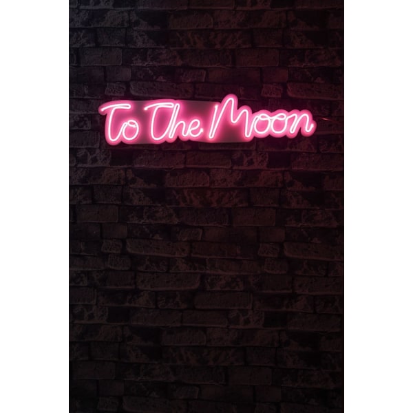 Dekorativ Plast Led Lighting To the Moon - Rosa