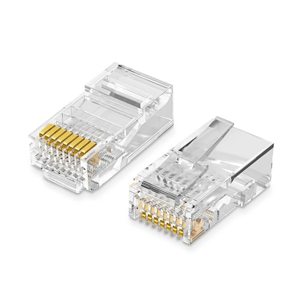 Ugreen 100x pluggändar för RJ45 8P8C (UTP Cat5 / Cat5e) - Transparent