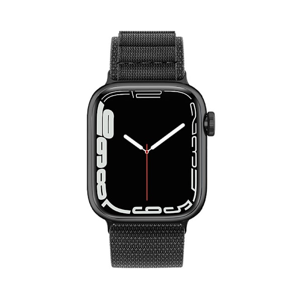 Rem med Alpine stålspænde til Apple Watch 38 / 40 / 41 mm sort