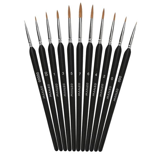 Penslarset med stativ – 11 stycken