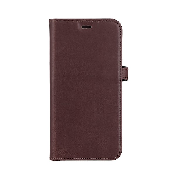 BUFFALO 2-i-1 tegnebog læder 3 kort iPhone 14 Plus 6,7" Brun