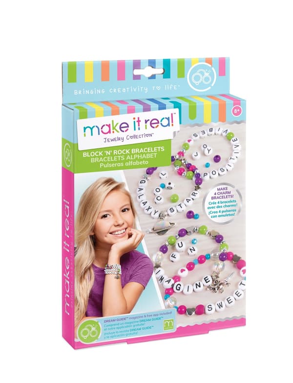 Make It Real Charm Rannekorut Tee itse -sarja "Block & Rock"