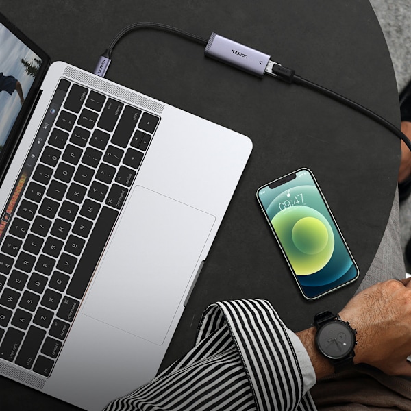 Ulkoinen USB Type C - RJ45 1Gbps verkkokortti