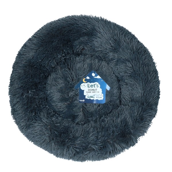 Let&#039;s Sleep Donut 50 cm Tummanharmaa