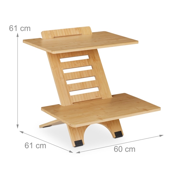 Stående bordplade i bambus