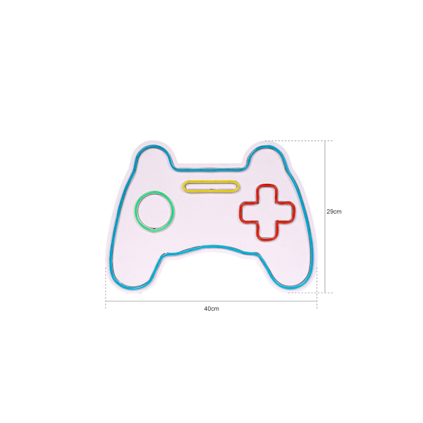 Dekorativ LED-belysning i plast Play Station Gaming Controller - Rosa