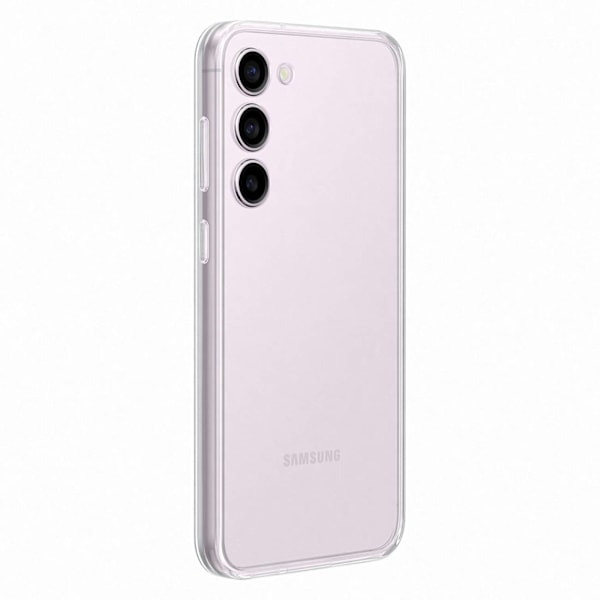 Samsung Galaxy S23+ Frame Cover-fodral med utbytbara baksidor, vit