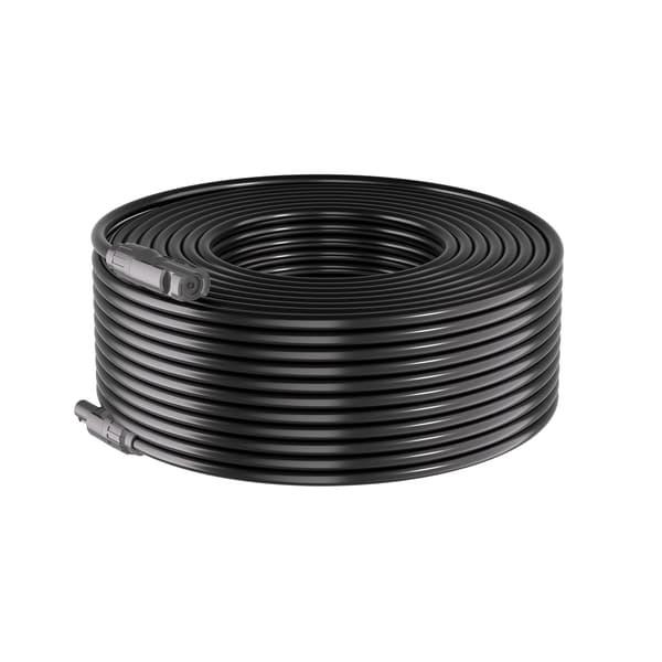 Forlængerkabel til solpanel 10AWG, 19,8 m rød sort, MC4
