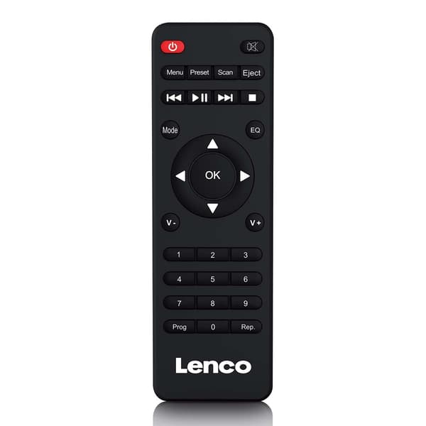 DAB+ FM-radio med CD MP3-afspiller Bluetooth Sort