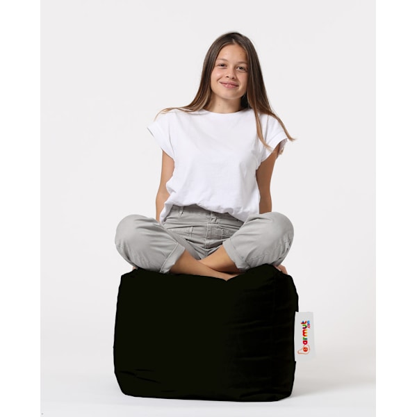 Garden Pouff Square Pouf - musta