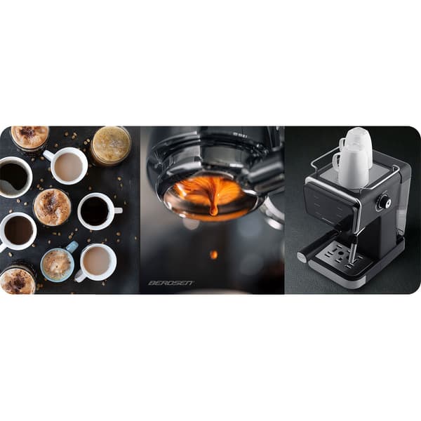 Berdsen BD-771 20 bar kaffemaskine, sort