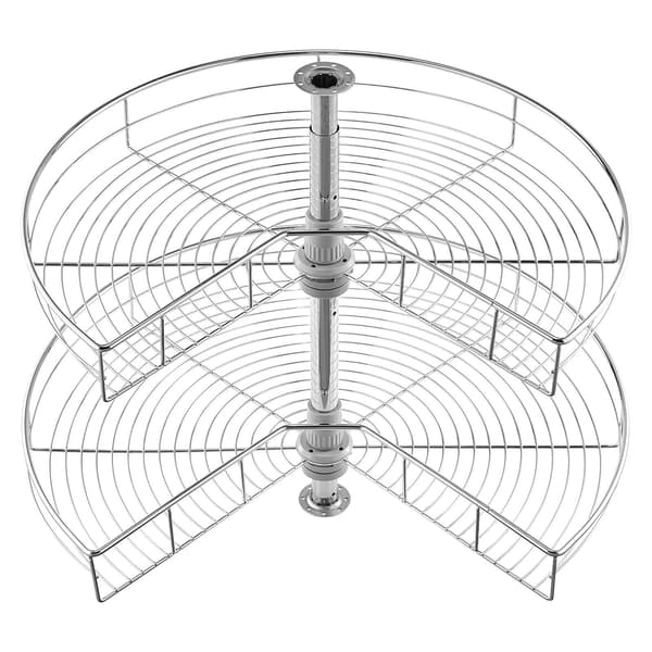 71 cm blind hjørne Lazy Susan, justerbar 2-lags stativ