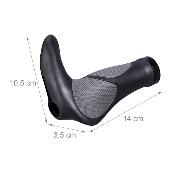 1 par ergonomiska cykelhandtag