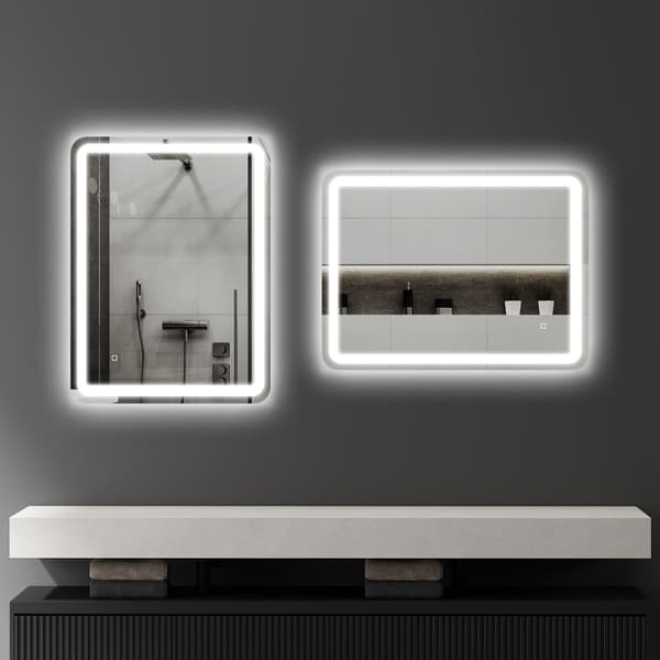Badrumsspegel, LED, Anti-Imma, Touch Control, 60x80 cm