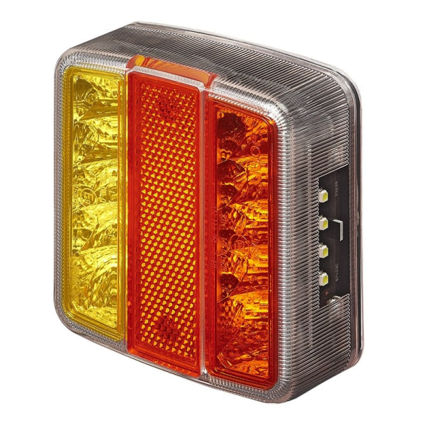 Baglygte 4 funktioner 98x105mm 14LED PM