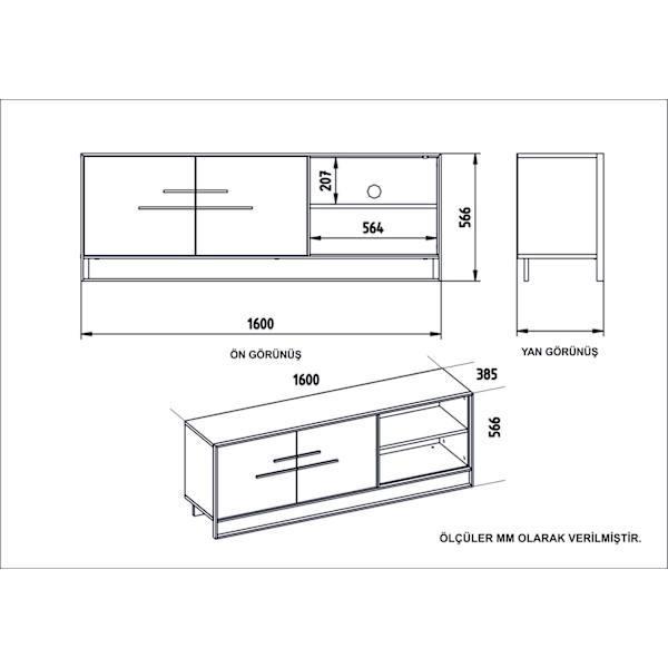 TV Stand Polka - Sort