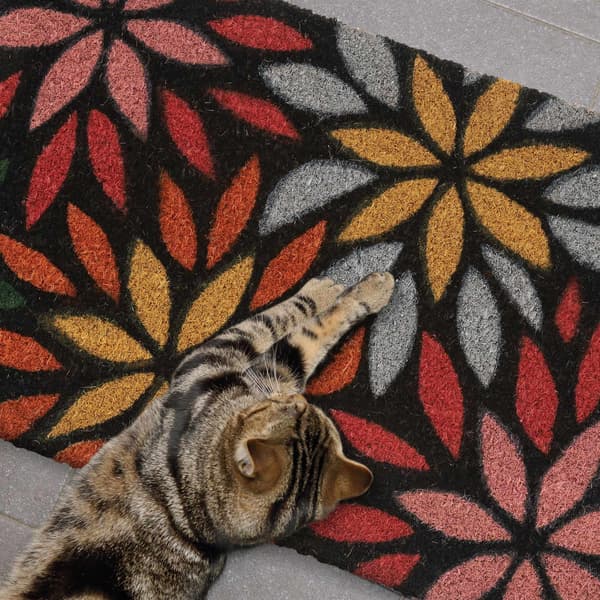 Dörrmatta kokosfiberblommor