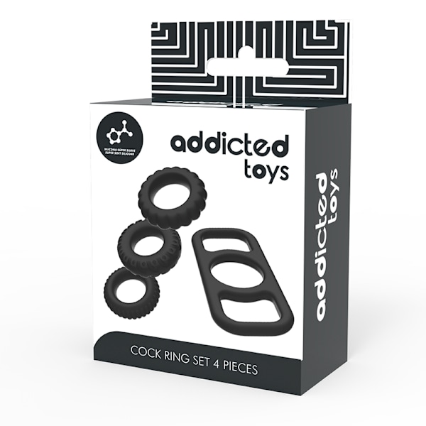 Addicted Toys - kukon sormussetti 4 kpl