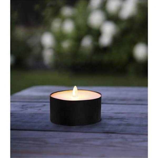 LED LJUS FACKLA LJUS / 18 LED / BATTERI / TIMER Svart
