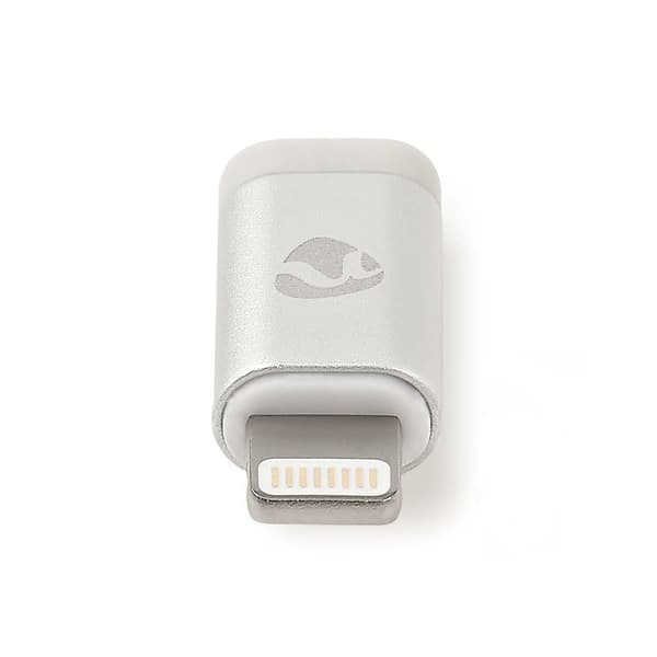 Lightning Adapter | Apple Lightning 8-pin | USB Micro-B Hun | Guldplateret | Runde | Aluminium