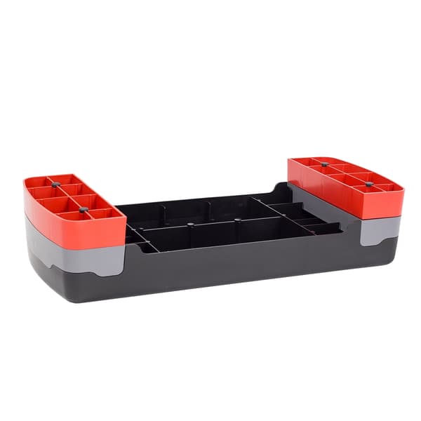 Aerobic Step Platform, musta/punainen, säädettävä korkeus