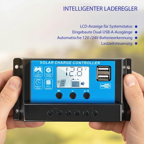 100W fleksibelt solpanel, 24,6% effektivitet, dobbelt USB
