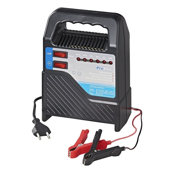 Batterioplader 6V/12V 8Amp.
