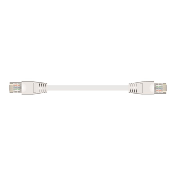 Sinox - Verkkokaapeli - RJ-45 (uros) - RJ-45 (uros) - 2 m - FTP - CAT 6 - booted, litteä - valkoinen