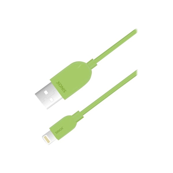 Sinox i-Media - Lightning kabel - USB han til Lightning han - 1 m - grøn