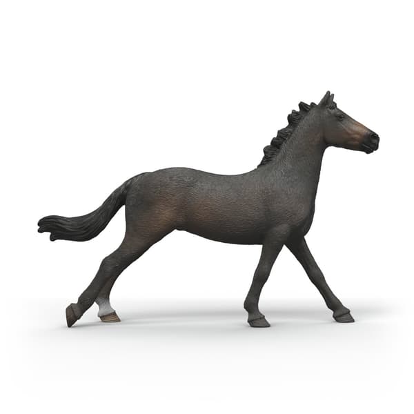 Figur af engelsk fuldblodshoppe – sortbrun pels