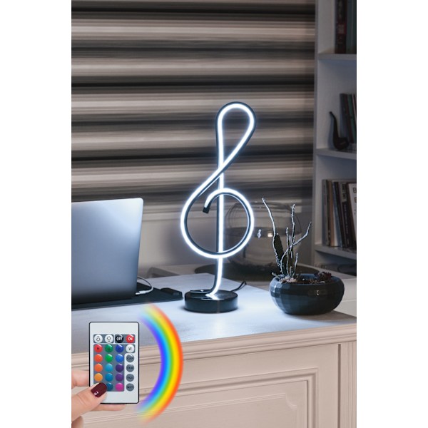 Bordlampe Monet Sort - Flerfarvet