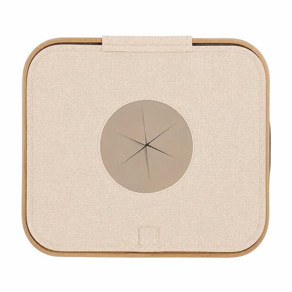 Pantbehållare för flaskor, 100L – Beige, Bambu