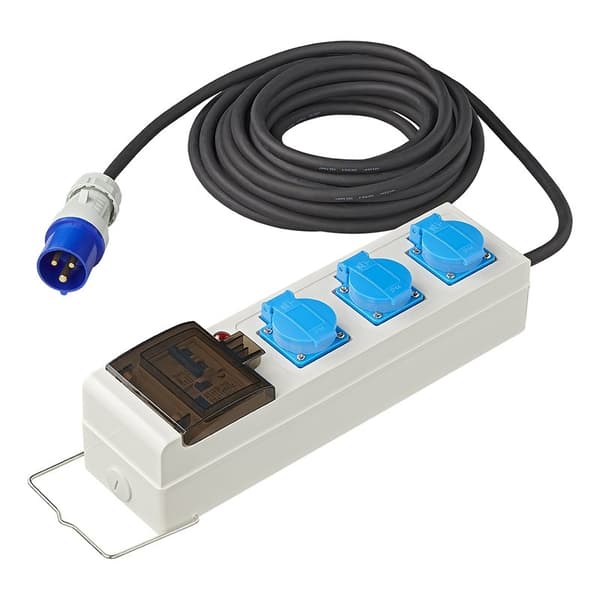 Telt/foldevognenhed 20M 3x2,5mm² med MCCB og RCD