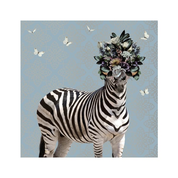 Spring Flower Bonnet On Zebra - 70x100 cm