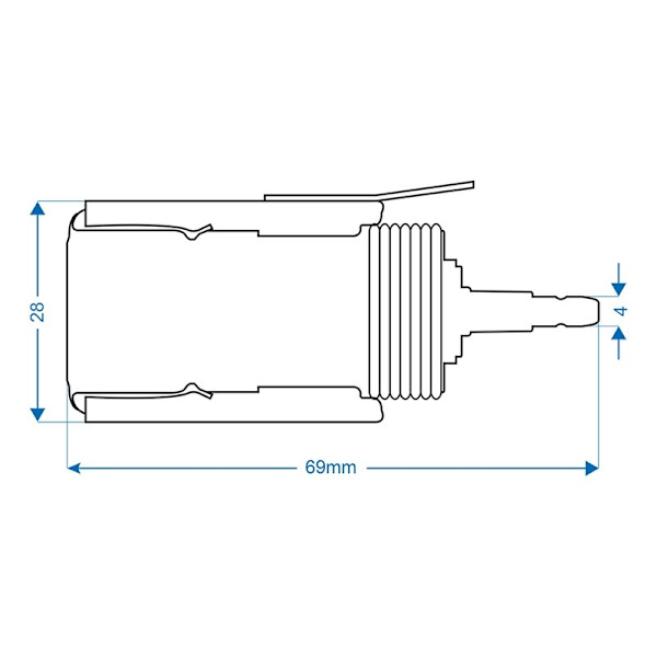 Cigarettænder forsænket fatning 12V/24V universal