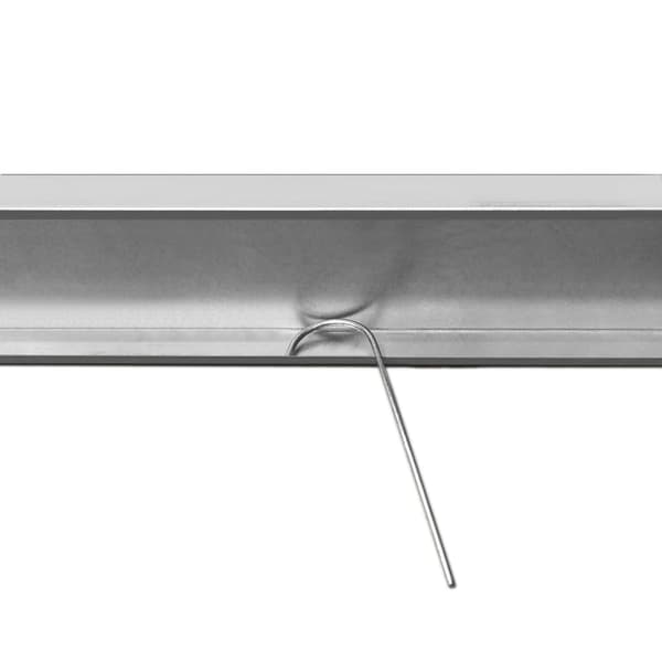 Drivhusfod til vægmontering, galvaniseret stål, 1,8 x 1,2 m